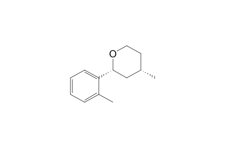 (cis)-2-(2'-Methylphenyl)-4-methyl-tetrahydropyran