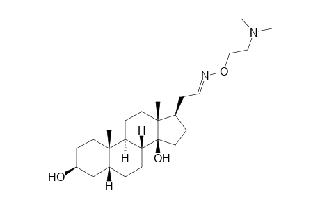 (E)-17.beta.[2-[(2-Dimethylaminoethoxy)imino]ethyl]-5.beta.-androstane-3.beta.,14.beta.-diol