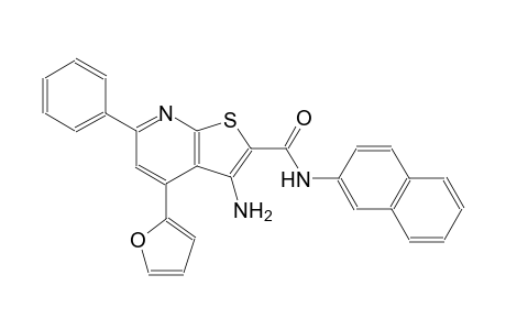 thieno[2,3-b]pyridine-2-carboxamide, 3-amino-4-(2-furanyl)-N-(2-naphthalenyl)-6-phenyl-