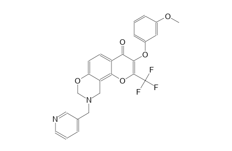 4H,8H-pyrano[2,3-f][1,3]benzoxazin-4-one, 9,10-dihydro-3-(3-methoxyphenoxy)-9-(3-pyridinylmethyl)-2-(trifluoromethyl)-
