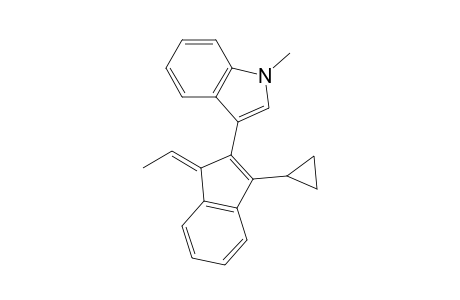3-[(11E)-1-Ethylidene-3-cyclopropyl-1H-inden-2-yl]-1-methyl-1H-indole