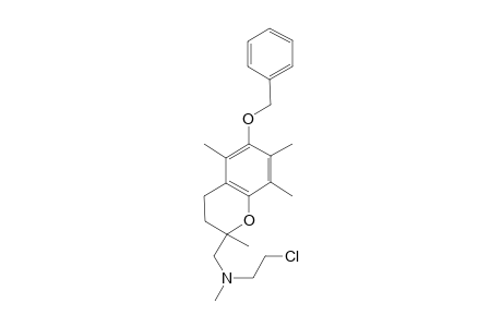 (6-benzoxy-2,5,7,8-tetramethyl-chroman-2-yl)methyl-(2-chloroethyl)-methyl-amine