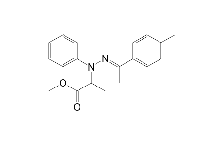 Methyl 2-[2-[1-(4-methylphenyl)ethylidene]-1-phenylhydrazino]propanoate