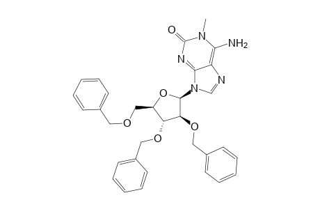 2H-Purin-2-one, 6-amino-1,9-dihydro-1-methyl-9-[2,3,5-tris-O-(phenylmethyl)-.beta.-D-arabinofuranosyl]-