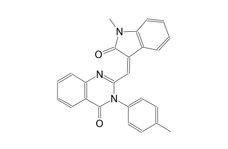 4(3H)-quinazolinone, 2-[(Z)-(1,2-dihydro-1-methyl-2-oxo-3H-indol-3-ylidene)methyl]-3-(4-methylphenyl)-