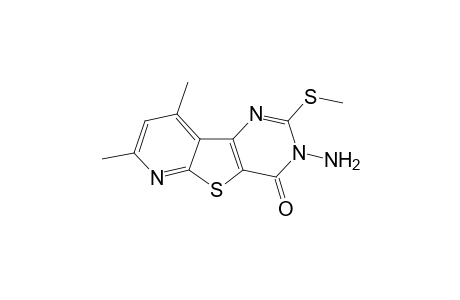 3-Amino-7,9-dimethyl-2-(methylthio)-pyrido[3',2' ; 4,5]thieno[3,2-d]pyrimidin-4(3H)-one