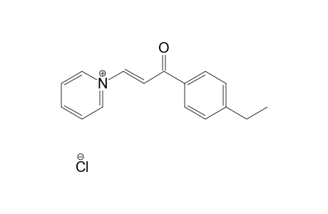trans-1-[3-(p-ethylphenyl)-3-oxopropenyl]pyridinium chloride