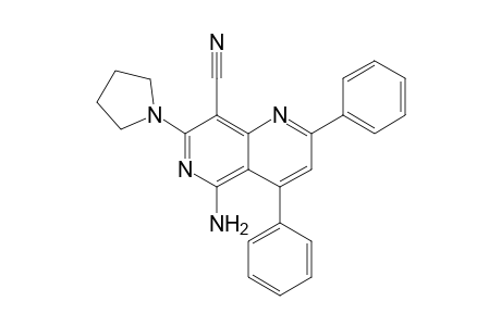 5-Amino-2,4-diphenyl-7(pyrrolidin-1'-yl)-1,6-naphthyridine-8-carbonitrile