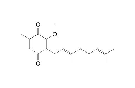 2-[(2E)-3,7-dimethylocta-2,6-dienyl]-3-methoxy-5-methyl-1,4-benzoquinone