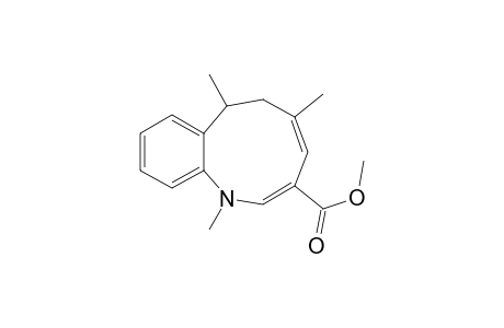 (2E,4Z)-1,5,7-trimethyl-6,7-dihydro-1-benzazonine-3-carboxylic acid methyl ester