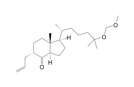(1R,3aR,5S,7aR)-5-Allyl-1-((1R)-5-methoxymethoxy-1,5-dimethyl-hexyl)-7a-methyl-octahydro-inden-4-one