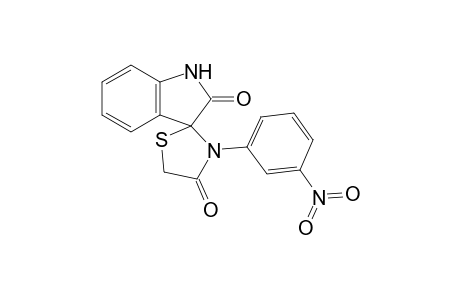 3'-(3"-Nitrophenyl)-spiro[indoline[3,2']-thiazolidine]-2,4'-(1H)-dione