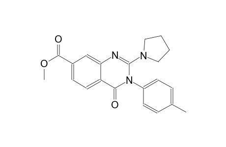 methyl 3-(4-methylphenyl)-4-oxo-2-(1-pyrrolidinyl)-3,4-dihydro-7-quinazolinecarboxylate