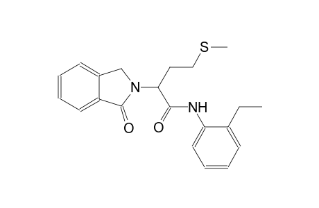 N-(2-ethylphenyl)-4-(methylsulfanyl)-2-(1-oxo-1,3-dihydro-2H-isoindol-2-yl)butanamide