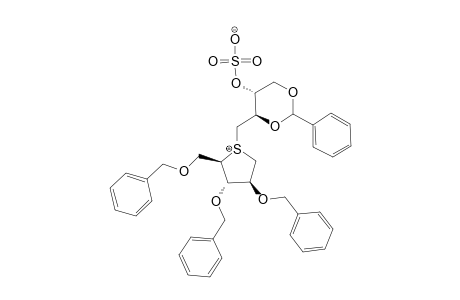2,3,5-TRI-O-BENZYL-1,4-DIDEOXY-1,4-[[(2S,3S)-2,4-O-BENZYLIDENE-3-(SULFOOXY)-BUTYL]-EPISULFONIUMYLIDENE]-D-ARABINITOL-INNER-SALT