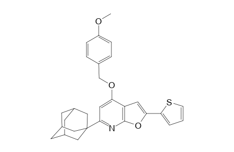 6-((3r,5r,7r)-adamantan-1-yl)-4-((4-methoxybenzyl)oxy)-2-(thiophen-2-yl)furo[2,3-b]pyridine
