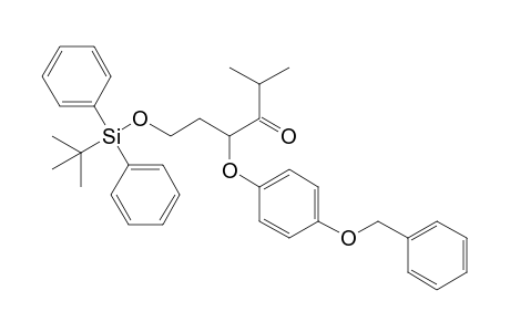 4-[4'-(Benzyloxy)phenoxy]-6-[(t-butyldiphenylsilyl)oxy]-2-methylhexan-3-one