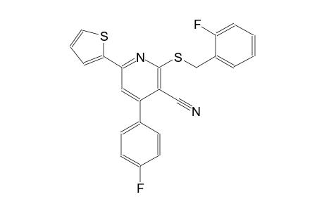 3-pyridinecarbonitrile, 4-(4-fluorophenyl)-2-[[(2-fluorophenyl)methyl]thio]-6-(2-thienyl)-