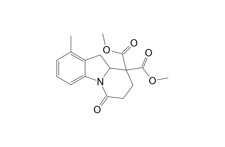 Dimethyl 1-methyl-6-oxo-7,8,9a,10-tetrahydropyrido[1,2-a]indole-9,9(6H)-dicarboxylate