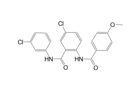 5-chloro-N-(3-chlorophenyl)-2-[(4-methoxybenzoyl)amino]benzamide