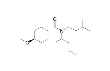 Cyclohexanecarboxamide, 4-methoxy-N-(2-pentyl)-N-(3-methylbutyl)-, trans