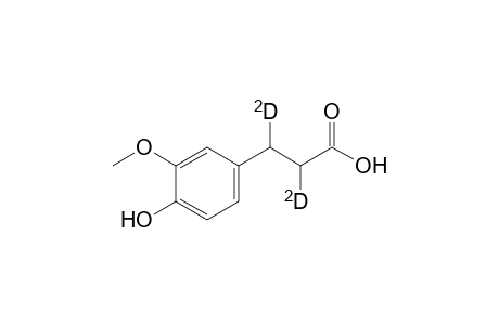 2,3-dideuterio-3-(3-methoxy-4-oxidanyl-phenyl)propanoic acid