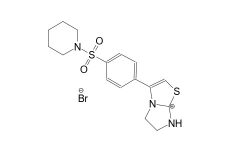 3-(4-(piperidin-1-ylsulfonyl)phenyl)-5,6-dihydroimidazo[2,1-b]thiazol-7-ium bromide