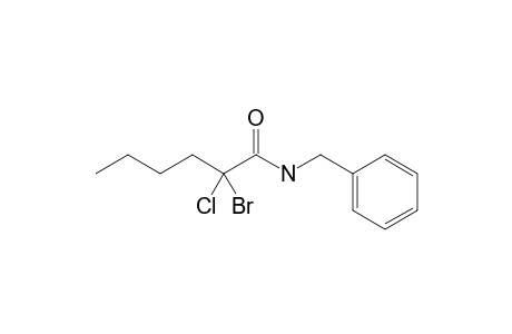 N-Benzyl-2-bromo-2-chlorohexanamide