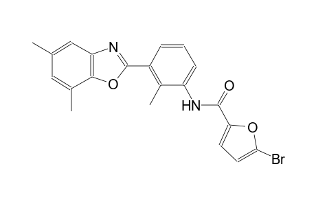 5-bromo-N-[3-(5,7-dimethyl-1,3-benzoxazol-2-yl)-2-methylphenyl]-2-furamide