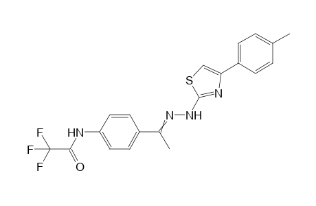 2,2,2-Trifluoro-N-(4-{1-[(4-p-tolyl-thiazol-2-yl)-hydrazono]-ethyl}-phenyl)-acetamide