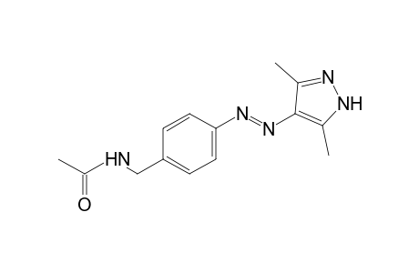 N-{p-[(3,5-dimethylpyrazole-4-yl)azo]benzyl}acetamide