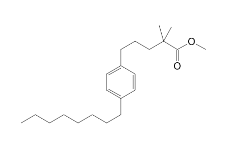 2,2-Dimethyl-5-(4-octylphenyl)pentanoic acid methyl ester