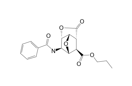 PROPYL-(1RS,2RS,3SR,6RS,7SR,9RS)-2-(BENZOYLAMINO)-5-OXO-4,8-DIOXATRICYCLO-[4.2.1.0(3,7)]-NONANE-9-CARBOXYLATE