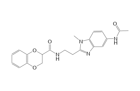 1,4-benzodioxin-2-carboxamide, N-[2-[5-(acetylamino)-1-methyl-1H-benzimidazol-2-yl]ethyl]-2,3-dihydro-