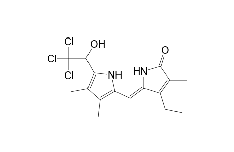 2H-Pyrrol-2-one, 5-[[3,4-dimethyl-5-(2,2,2-trichloro-1-hydroxyethyl)-1H-pyrrol-2-yl]methylene]-4-ethyl-1,5-dihydro-3-methyl-