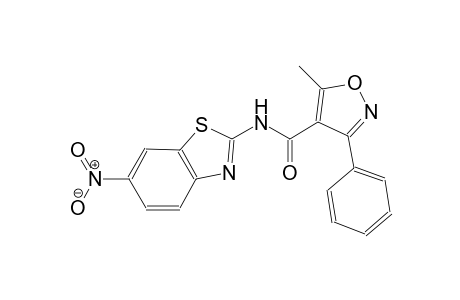 5-methyl-N-(6-nitro-1,3-benzothiazol-2-yl)-3-phenyl-4-isoxazolecarboxamide