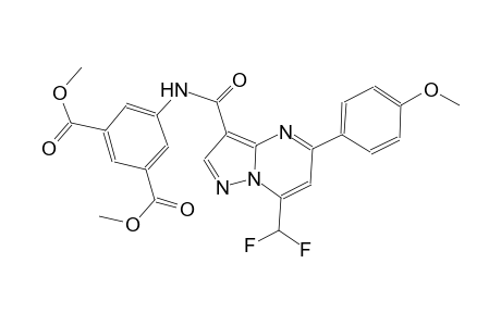 dimethyl 5-({[7-(difluoromethyl)-5-(4-methoxyphenyl)pyrazolo[1,5-a]pyrimidin-3-yl]carbonyl}amino)isophthalate