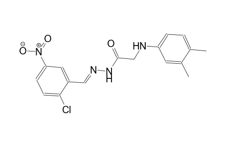 N'-[(E)-(2-chloro-5-nitrophenyl)methylidene]-2-(3,4-dimethylanilino)acetohydrazide