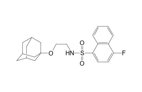 1-Naphthalenesulfonamide, 4-fluoro-N-[2-(tricyclo[3.3.1.1(3,7)]dec-1-yloxy)ethyl]-