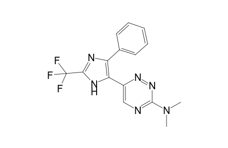 2-Trifluoromethyl-4-phenyl-5-(3-N,N-dimethylamino-1,2,4-triazin-6-yl)imidazole