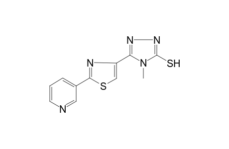 1,2,4-4H-Triazole-3-thiol, 4-methyl-5-[2-(3-pyridyl)-4-thiazolyl]-