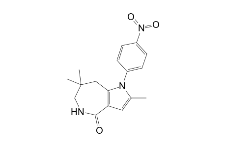 2,7,7-trimethyl-1-(4-nitrophenyl)-6,8-dihydro-5H-pyrrolo[3,2-c]azepin-4-one