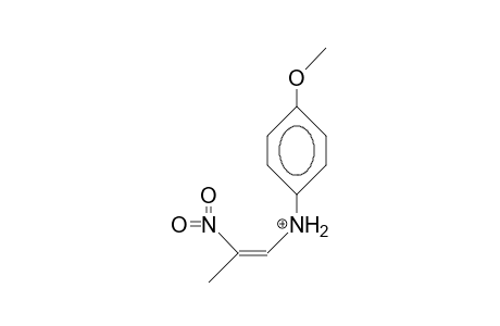 Z-1-(4-Methoxy-anilino)-2-nitro-propene cation