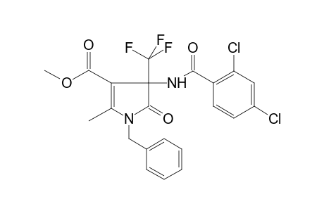 1-Benzyl-4-[(2,4-dichlorobenzoyl)amino]-5-keto-2-methyl-4-(trifluoromethyl)-2-pyrroline-3-carboxylic acid methyl ester