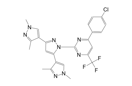 1'-(4-(4-chlorophenyl)-6-(trifluoromethyl)pyrimidin-2-yl)-1,1'',3,3''-tetramethyl-1H,1'H,1''H-4,3':5',4''-terpyrazole