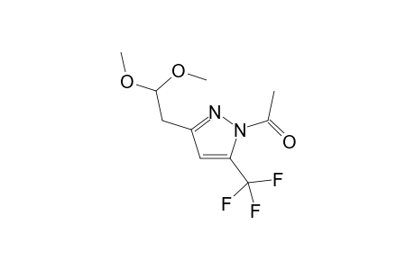 3-(2,2-Dimethoxyethyl)-5-trifluoromethyl-1H-1-acetylpyrazole