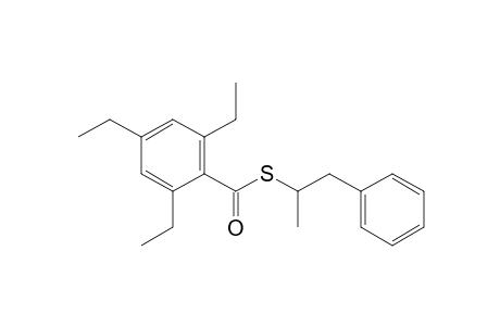 Benzenecarbothioic acid, 2,4,6-triethyl-, S-(1-methyl-2-phenylethyl) ester