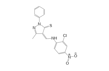 (4Z)-4-[(2-chloro-4-nitroanilino)methylene]-5-methyl-2-phenyl-2,4-dihydro-3H-pyrazole-3-thione