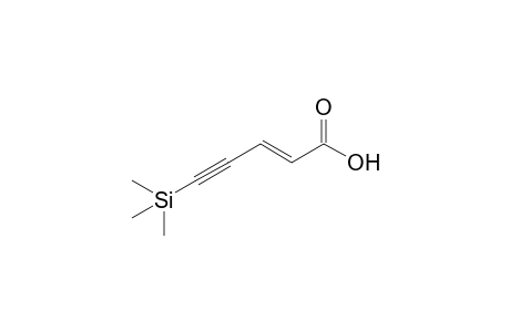 (E)-5-Trimethylsilylpent-2-en-4-ynoic acid