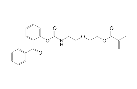 2-Propenoic acid, 2-methyl-, 2-[2-[[(2-benzoylphenoxy)carbonyl]amino]ethoxy]ethyl ester